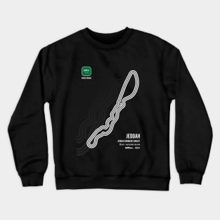 Jeddah Race Track (B&W) Crewneck Sweatshirt